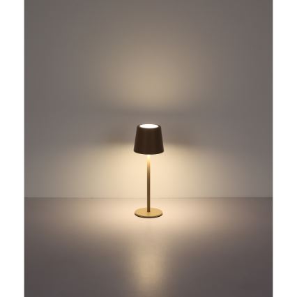 Globo - LED Dæmpbar udendørs touch-funktion bordlampe LED/2W/5V 3000/4000/6000K 2200 mAh IP44 cremefarvet