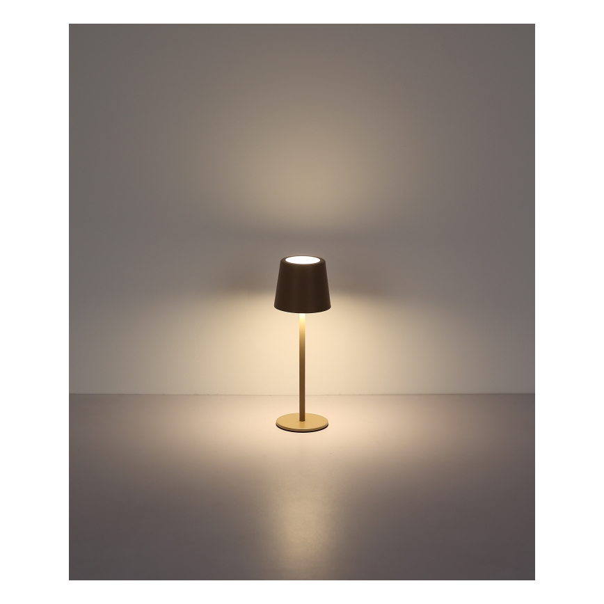 Globo - LED Dæmpbar udendørs touch-funktion bordlampe LED/2W/5V 3000/4000/6000K 2200 mAh IP44 cremefarvet