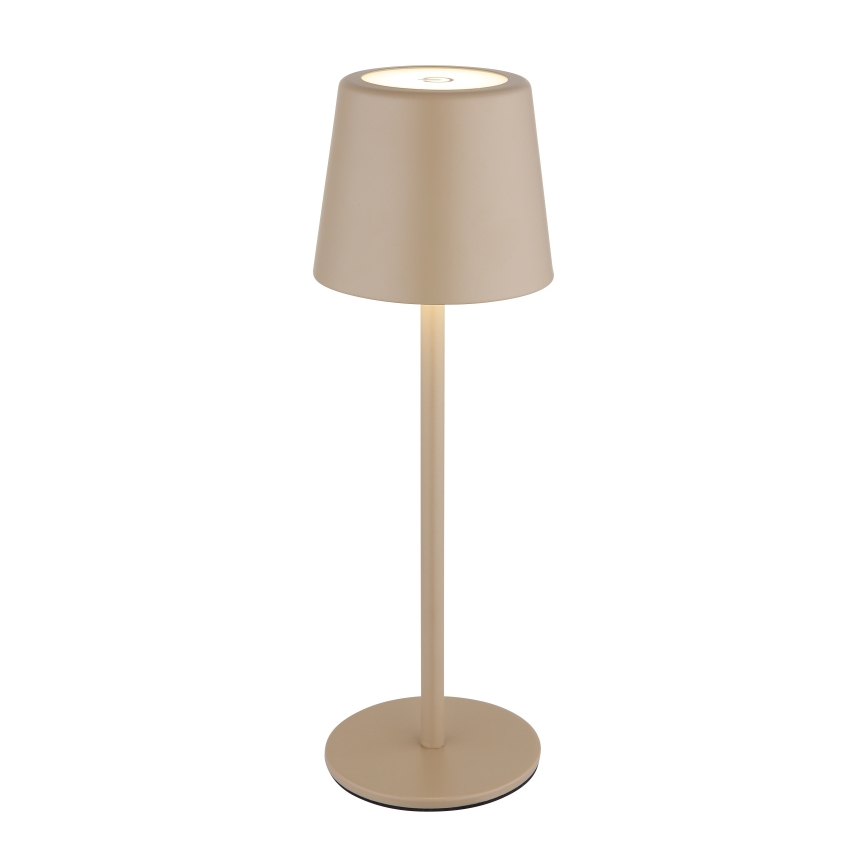 Globo - LED Dæmpbar udendørs touch-funktion bordlampe LED/2W/5V 3000/4000/6000K 2200 mAh IP44 cremefarvet