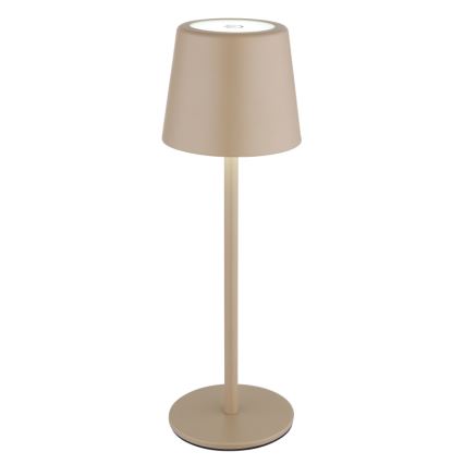 Globo - LED Dæmpbar udendørs touch-funktion bordlampe LED/2W/5V 3000/4000/6000K 2200 mAh IP44 cremefarvet