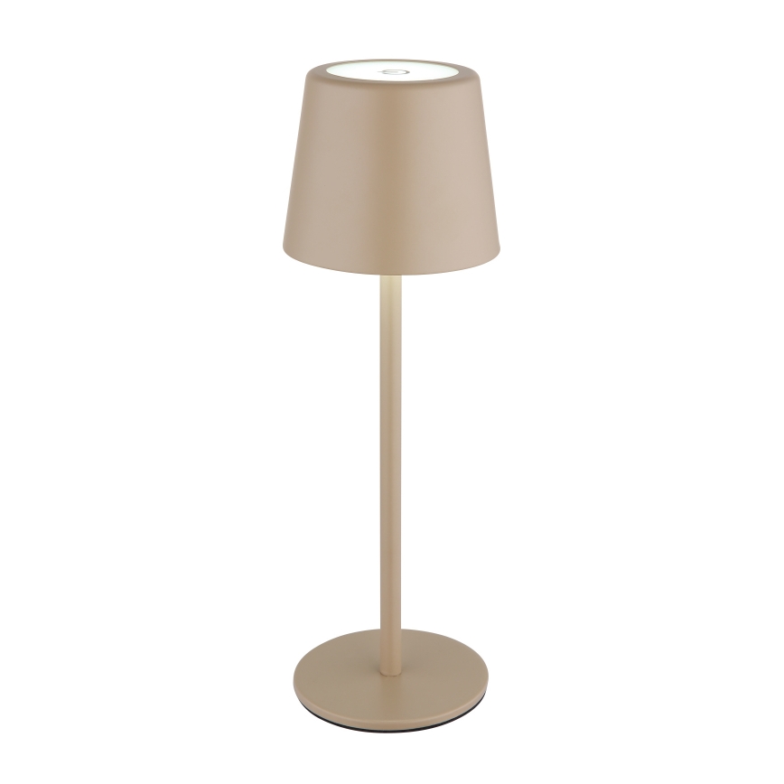 Globo - LED Dæmpbar udendørs touch-funktion bordlampe LED/2W/5V 3000/4000/6000K 2200 mAh IP44 cremefarvet