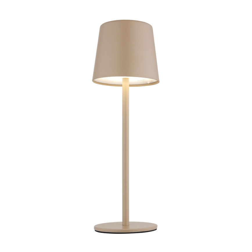 Globo - LED Dæmpbar udendørs touch-funktion bordlampe LED/2W/5V 3000/4000/6000K 2200 mAh IP44 cremefarvet