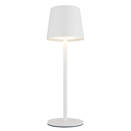 Globo - Udendørs LED bordlampe m. touch-funktion dæmpbar og genopladelig LED/2W/5V 3000/4000/6000K 2200 mAh IP44 hvid
