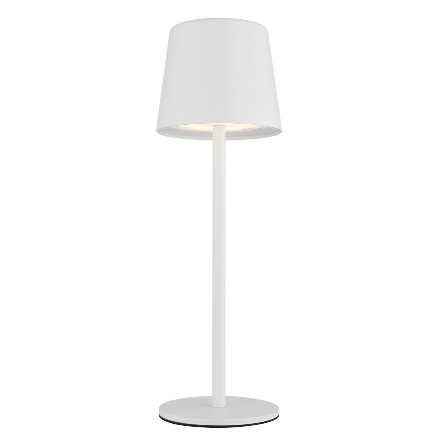 Globo - Udendørs LED bordlampe m. touch-funktion dæmpbar og genopladelig LED/2W/5V 3000/4000/6000K 2200 mAh IP44 hvid