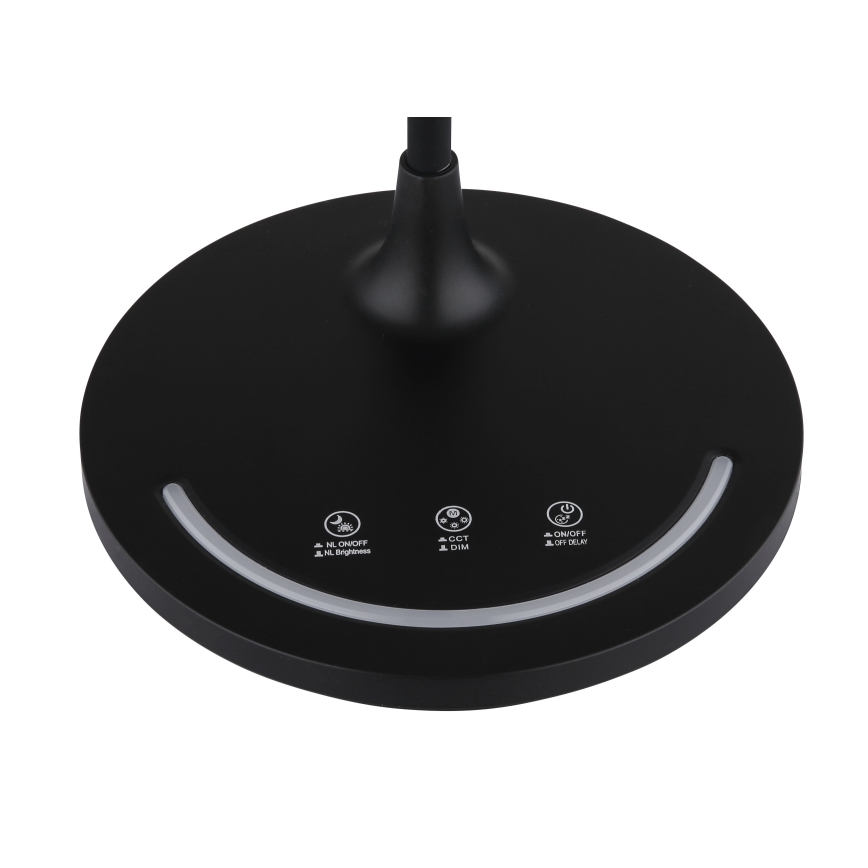 Globo - LED Dæmpbar fleksibel touch-funktion bordlampe LED/12W/230V 3000/4000/6500K CRI 90 sort