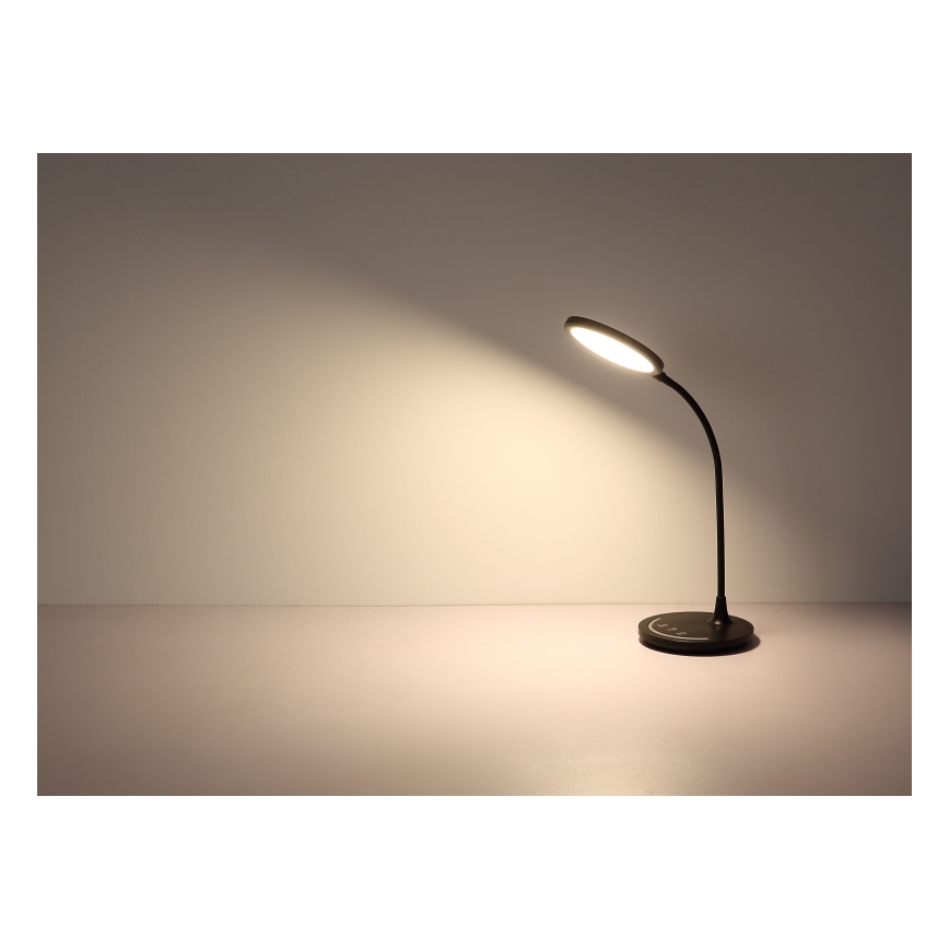 Globo - LED Dæmpbar fleksibel touch-funktion bordlampe LED/12W/230V 3000/4000/6500K CRI 90 sort