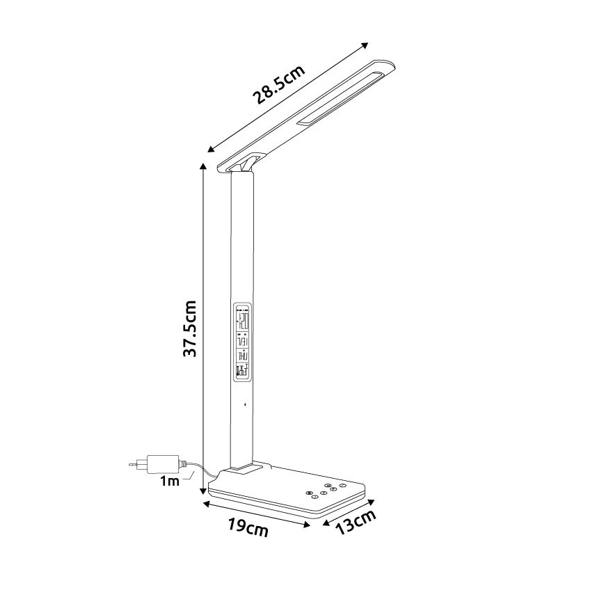 Globo - Dæmpbar berøringsbetjent LED-bordlampe LED/5W/230V 3000/4500/7000K