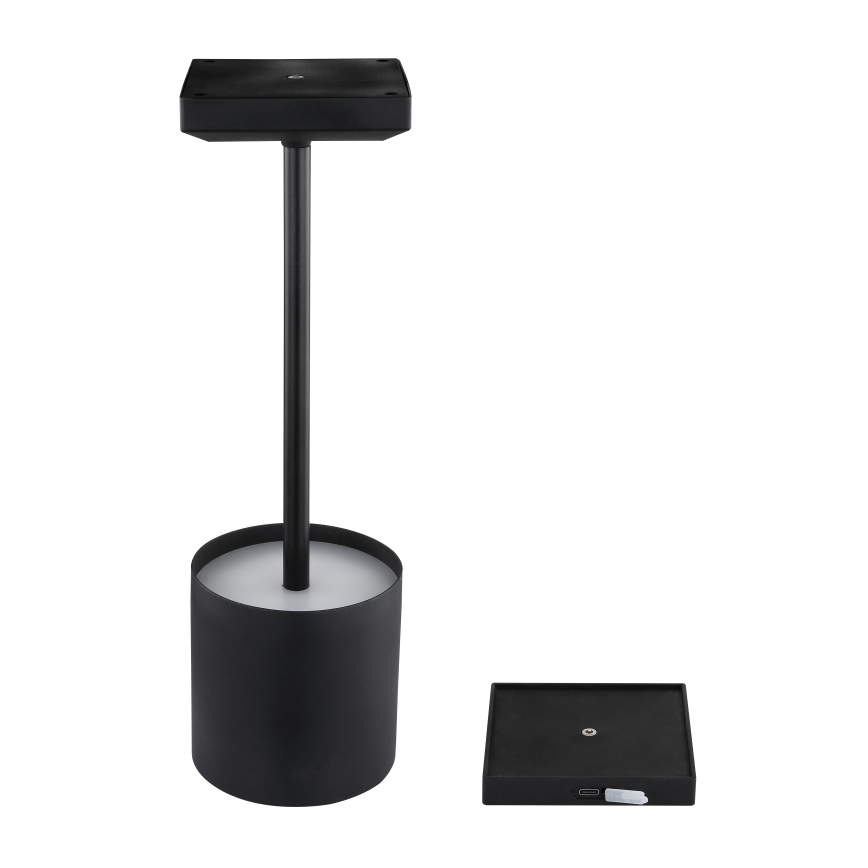 Globo - dæmpbar berøringsbetjent genopladelig LED-bordlampe LED/1,5W/5V 2200 mAh sort