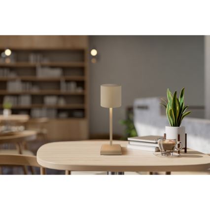 Globo - Dæmpbar berøringsbetjent genopladelig LED-bordlampe LED/1,5W/5V 2200 mAh beige