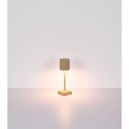 Globo - Dæmpbar berøringsbetjent genopladelig LED-bordlampe LED/1,5W/5V 2200 mAh beige
