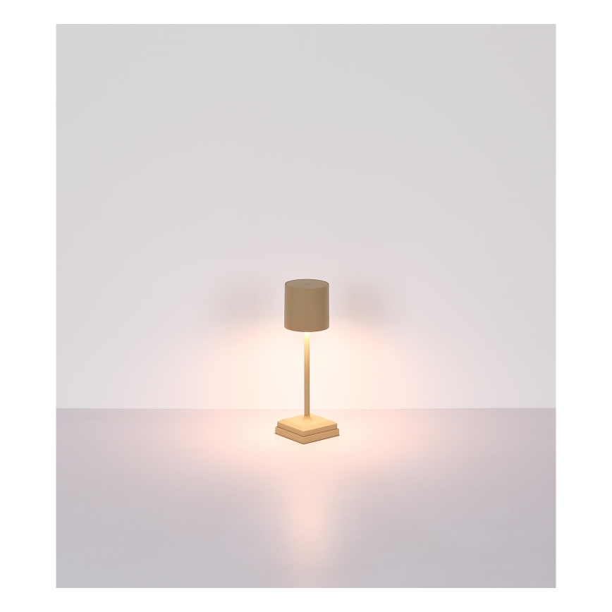 Globo - Dæmpbar berøringsbetjent genopladelig LED-bordlampe LED/1,5W/5V 2200 mAh beige