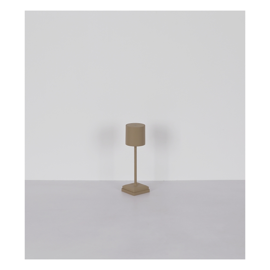 Globo - Dæmpbar berøringsbetjent genopladelig LED-bordlampe LED/1,5W/5V 2200 mAh beige