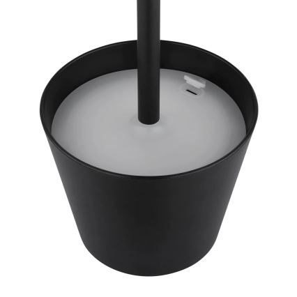 Globo - Dæmpbar LED-bordlampe til udendørs brug, berøringsbetjent og genopladelig, 3-i-1, LED/3W/5V, 3000/4000/5000K, IP54, 1800 mAh, sort