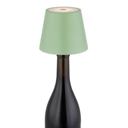 Globo - LED, dæmpbar, berøringsbetjent, genopladelig udendørs bordlampe 3-i-1 LED/3W/5V 3000/4000/5000K IP54 1800 mAh grøn