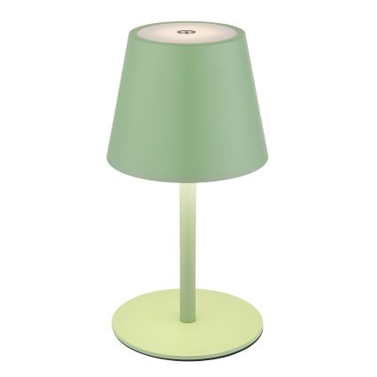 Globo - LED, dæmpbar, berøringsbetjent, genopladelig udendørs bordlampe 3-i-1 LED/3W/5V 3000/4000/5000K IP54 1800 mAh grøn