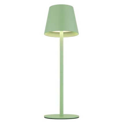 Globo - LED, dæmpbar, berøringsbetjent, genopladelig udendørs bordlampe 3-i-1 LED/3W/5V 3000/4000/5000K IP54 1800 mAh grøn