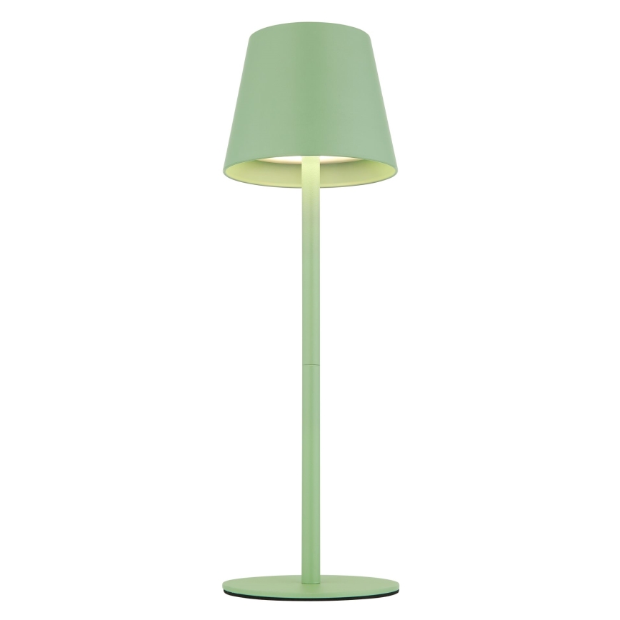Globo - LED, dæmpbar, berøringsbetjent, genopladelig udendørs bordlampe 3-i-1 LED/3W/5V 3000/4000/5000K IP54 1800 mAh grøn