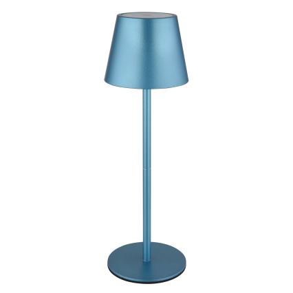 Globo - Dæmpbar berøringsbetjent genopladelig udendørs bordlampe 3-i-1 LED/3W/5V 3000/4000/5000K IP54 1800 mAh blå