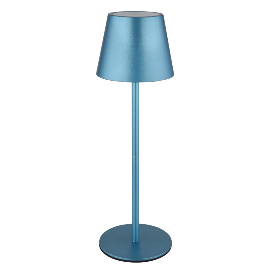 Globo - Dæmpbar berøringsbetjent genopladelig udendørs bordlampe 3-i-1 LED/3W/5V 3000/4000/5000K IP54 1800 mAh blå