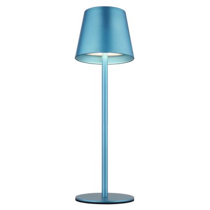 Globo - Dæmpbar berøringsbetjent genopladelig udendørs bordlampe 3-i-1 LED/3W/5V 3000/4000/5000K IP54 1800 mAh blå