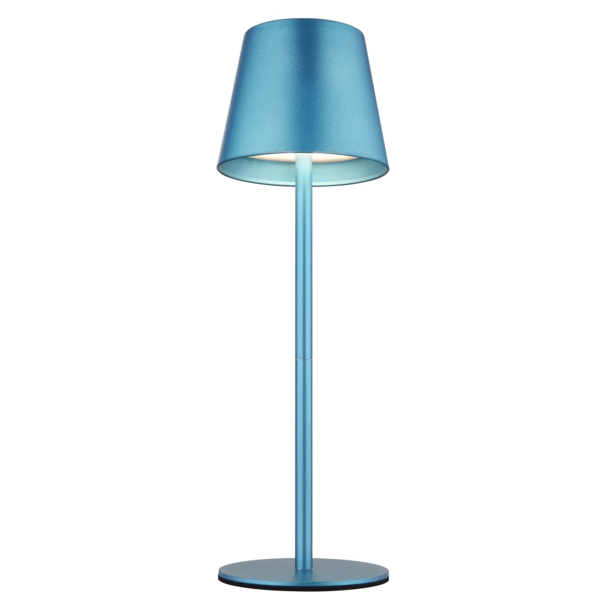 Globo - Dæmpbar berøringsbetjent genopladelig udendørs bordlampe 3-i-1 LED/3W/5V 3000/4000/5000K IP54 1800 mAh blå