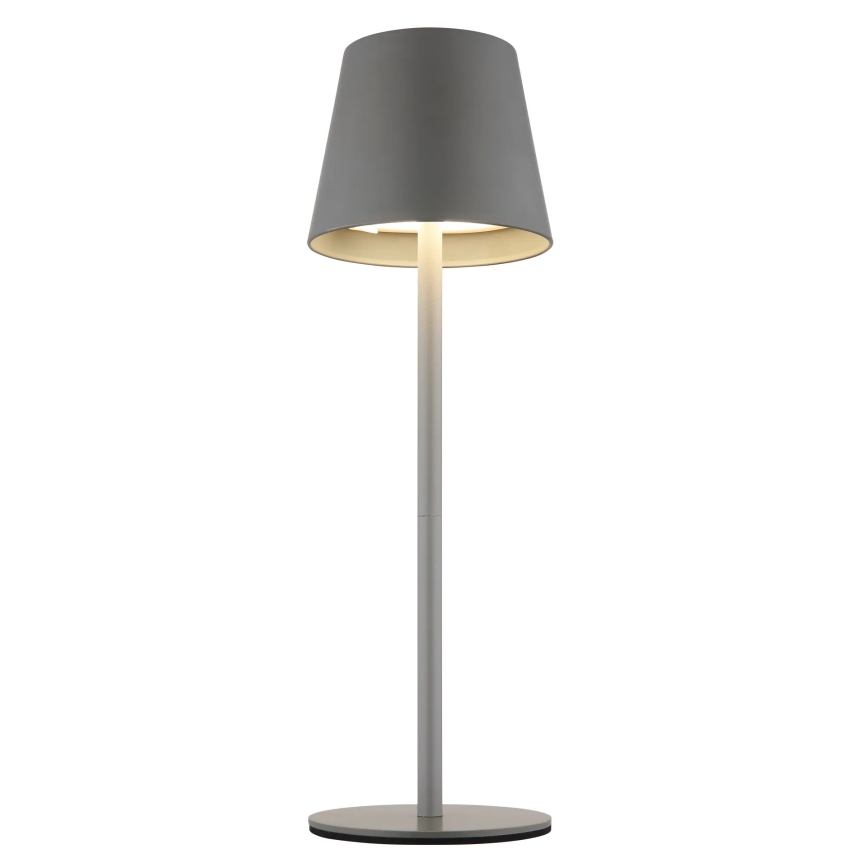Globo - Dæmpbar berøringsbetjent genopladelig udendørs bordlampe 3-i-1 LED/3W/5V 3000/4000/5000K IP54 1800 mAh grå