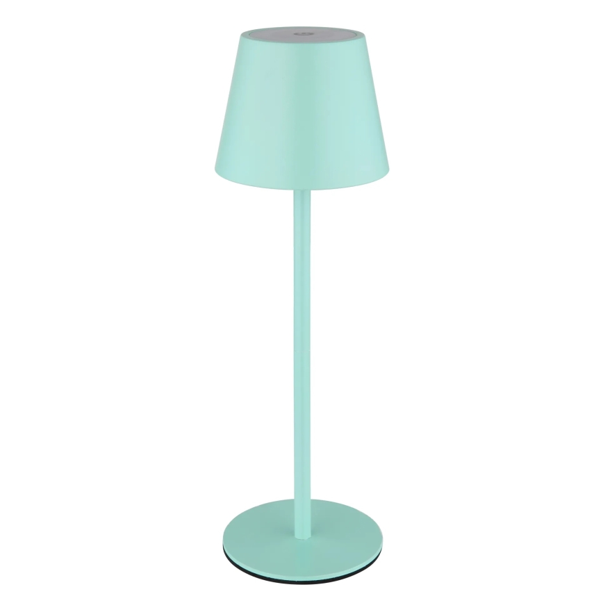 Globo - LED dæmpbar berøringsbetjent genopladelig udendørs bordlampe 3-i-1 LED/3W/5V 3000/4000/5000K IP54 1800 mAh mintgrøn