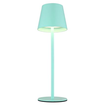 Globo - LED dæmpbar berøringsbetjent genopladelig udendørs bordlampe 3-i-1 LED/3W/5V 3000/4000/5000K IP54 1800 mAh mintgrøn