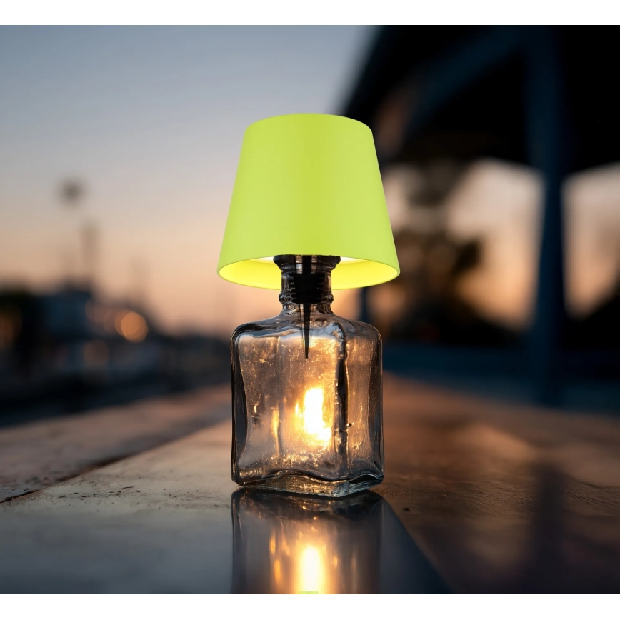 Globo - LED dæmpbar berøringsbetjent genopladelig udendørs bordlampe 3-i-1 LED/3W/5V 3000/4000/5000K IP54 1800 mAh grøn