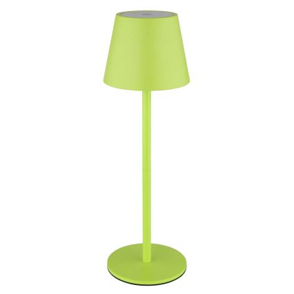 Globo - LED dæmpbar berøringsbetjent genopladelig udendørs bordlampe 3-i-1 LED/3W/5V 3000/4000/5000K IP54 1800 mAh grøn
