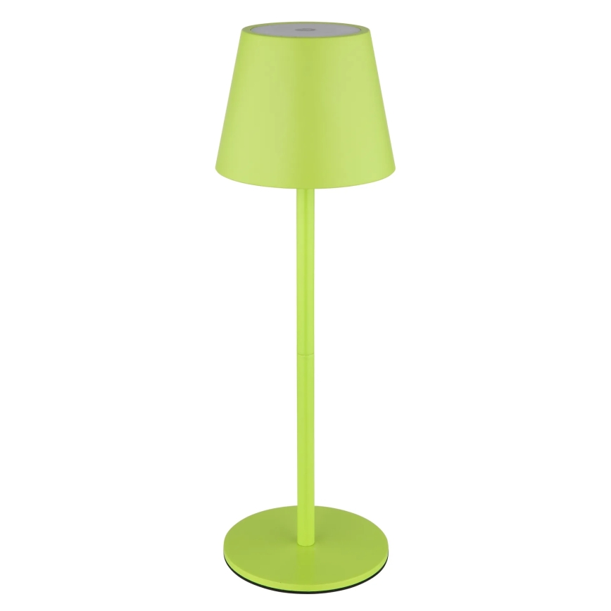Globo - LED dæmpbar berøringsbetjent genopladelig udendørs bordlampe 3-i-1 LED/3W/5V 3000/4000/5000K IP54 1800 mAh grøn