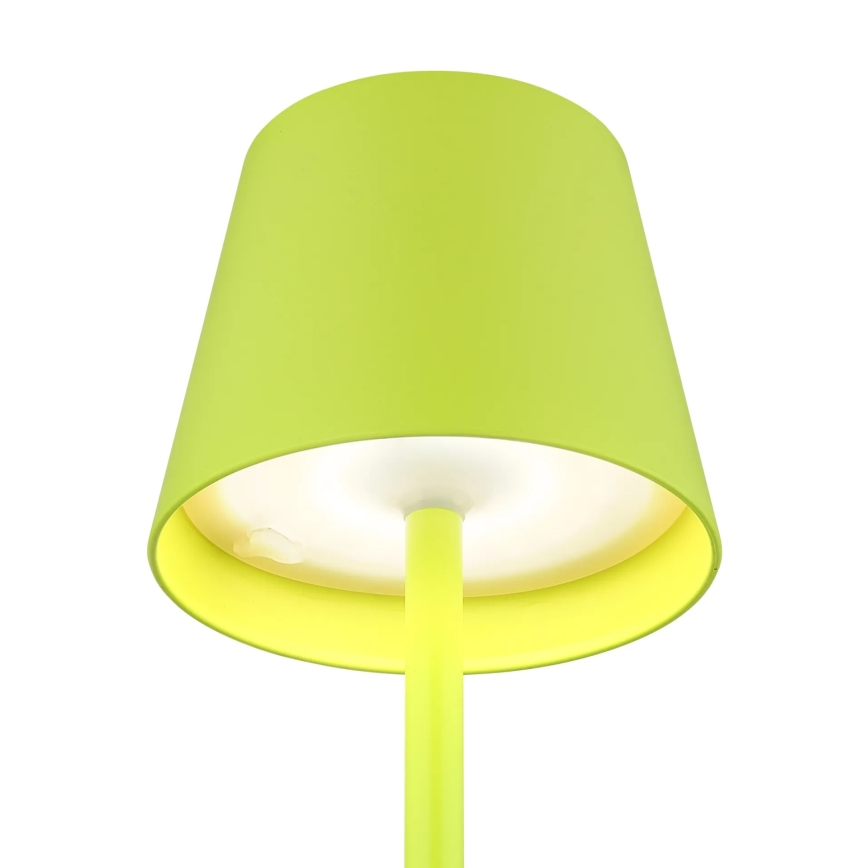 Globo - LED dæmpbar berøringsbetjent genopladelig udendørs bordlampe 3-i-1 LED/3W/5V 3000/4000/5000K IP54 1800 mAh grøn