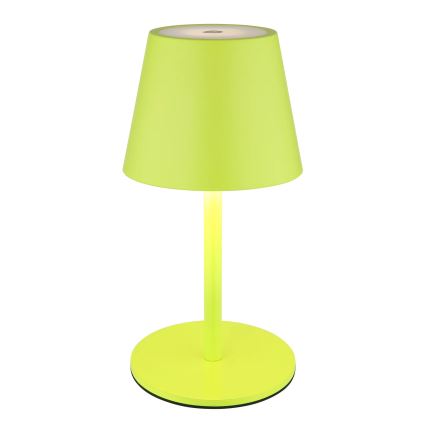 Globo - LED dæmpbar berøringsbetjent genopladelig udendørs bordlampe 3-i-1 LED/3W/5V 3000/4000/5000K IP54 1800 mAh grøn