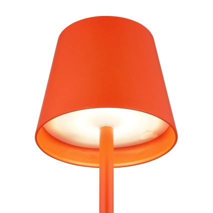 Globo - Dæmpbar, berøringsbetjent, genopladelig udendørs bordlampe 3 i 1 LED/3W/5V 3000/4000/5000K IP54 1800 mAh rød
