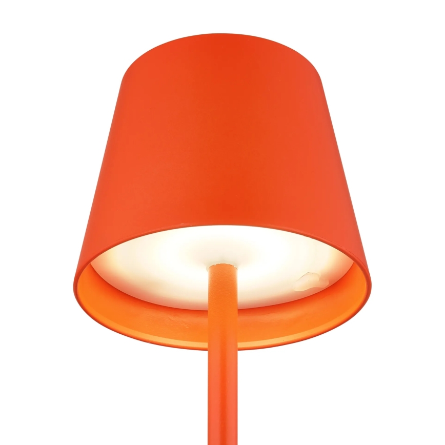 Globo - Dæmpbar, berøringsbetjent, genopladelig udendørs bordlampe 3 i 1 LED/3W/5V 3000/4000/5000K IP54 1800 mAh rød