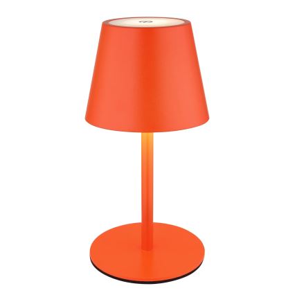 Globo - Dæmpbar, berøringsbetjent, genopladelig udendørs bordlampe 3 i 1 LED/3W/5V 3000/4000/5000K IP54 1800 mAh rød