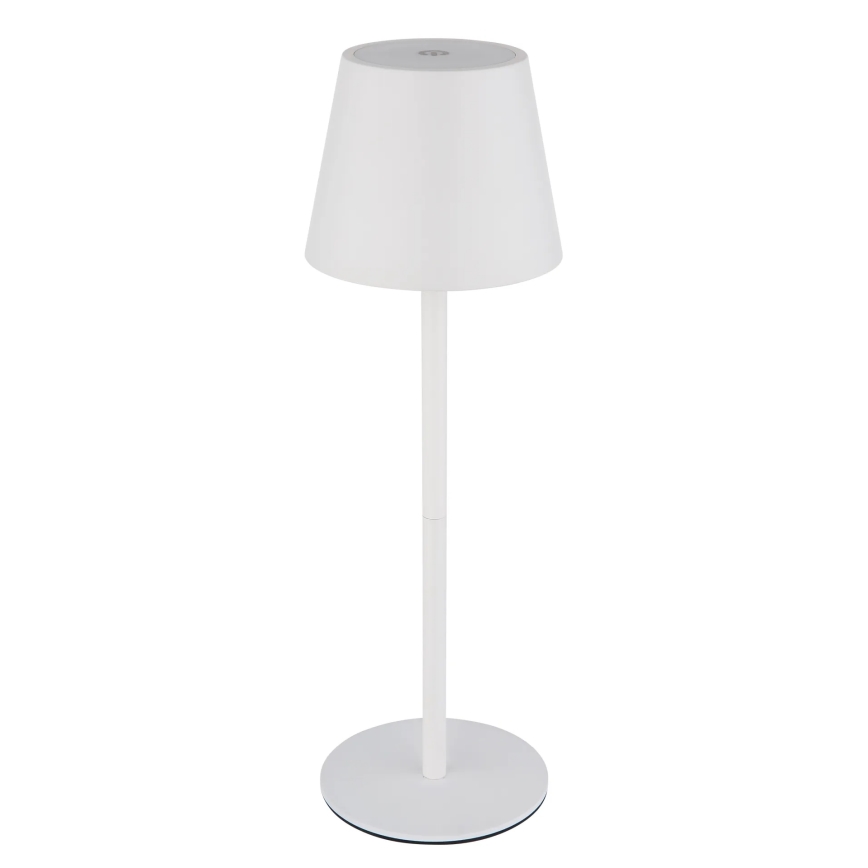 Globo - Dæmpbar, berøringsbetjent, genopladelig udendørs bordlampe 3-i-1 LED/3W/5V 3000/4000/5000K IP54 1800 mAh hvid