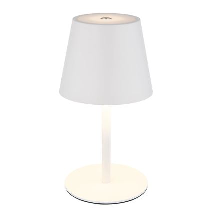 Globo - Dæmpbar, berøringsbetjent, genopladelig udendørs bordlampe 3-i-1 LED/3W/5V 3000/4000/5000K IP54 1800 mAh hvid