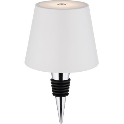 Globo - Dæmpbar, berøringsbetjent, genopladelig udendørs bordlampe 3-i-1 LED/3W/5V 3000/4000/5000K IP54 1800 mAh hvid