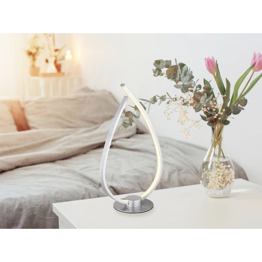 Globo - LED bordlampe LED/6W/230V sølv