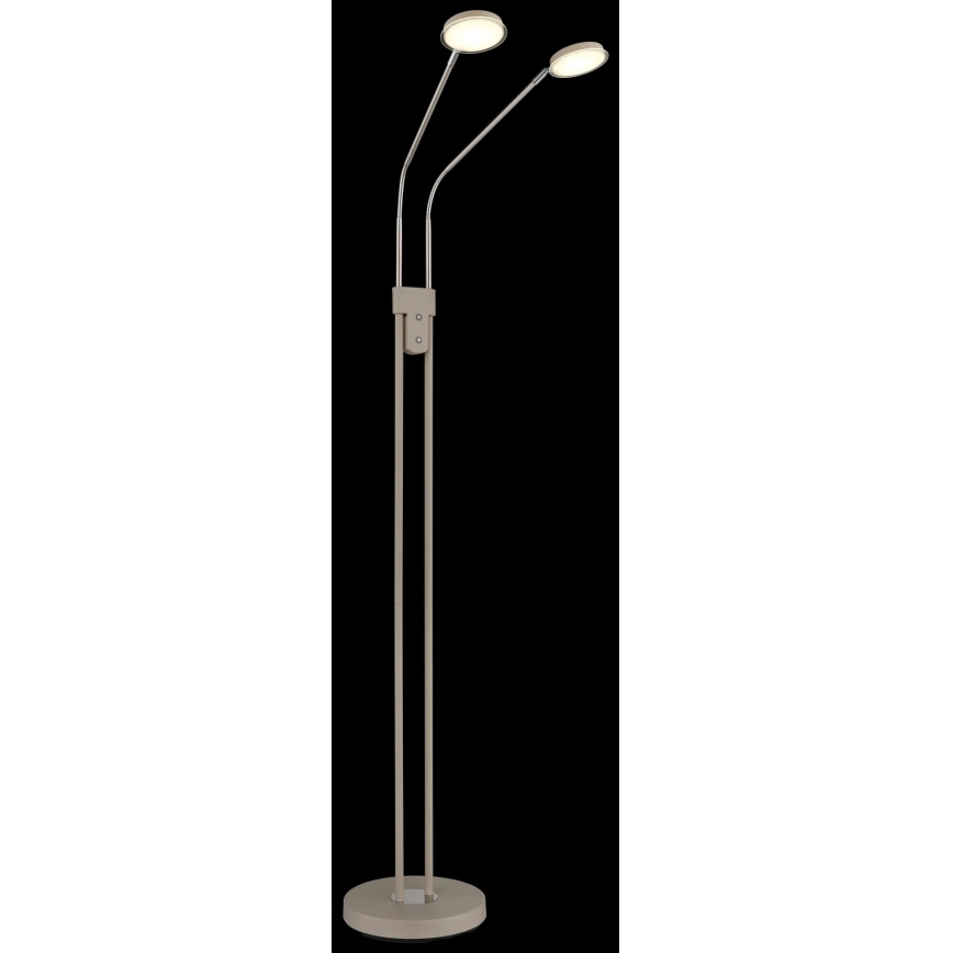 Globo - Dæmpbar LED-gulvlampe 2xLED/6,5W/230V 2700/3350/4000K beige