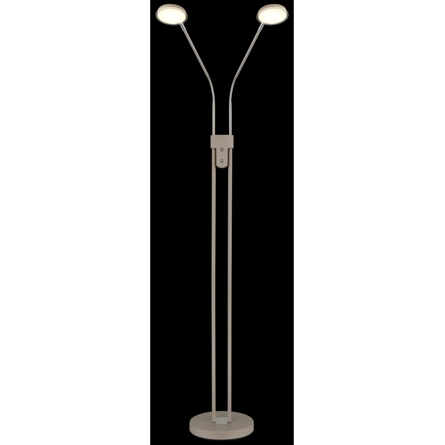 Globo - Dæmpbar LED-gulvlampe 2xLED/6,5W/230V 2700/3350/4000K beige