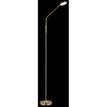 Globo - LED-dæmpbar berøringsbetjent gulvlampe LED/6,5W/230V 2700/3350/4000K messing