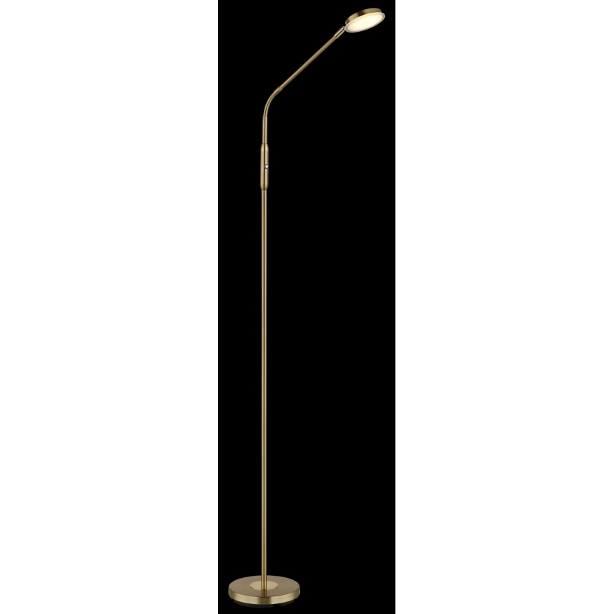 Globo - LED-dæmpbar berøringsbetjent gulvlampe LED/6,5W/230V 2700/3350/4000K messing