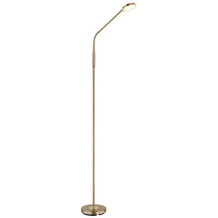 Globo - LED-dæmpbar berøringsbetjent gulvlampe LED/6,5W/230V 2700/3350/4000K messing