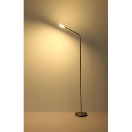 Globo - LED dæmpbar berøringsstyret gulvlampe LED/6,5W/230V 2700/3350/4000K mat krom