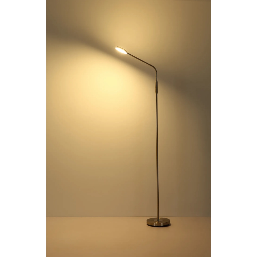 Globo - LED dæmpbar berøringsstyret gulvlampe LED/6,5W/230V 2700/3350/4000K mat krom
