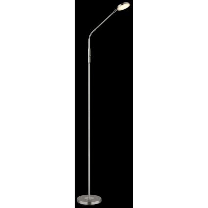 Globo - LED dæmpbar berøringsstyret gulvlampe LED/6,5W/230V 2700/3350/4000K mat krom