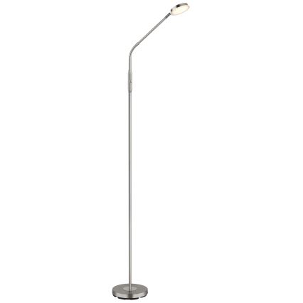 Globo - LED dæmpbar berøringsstyret gulvlampe LED/6,5W/230V 2700/3350/4000K mat krom