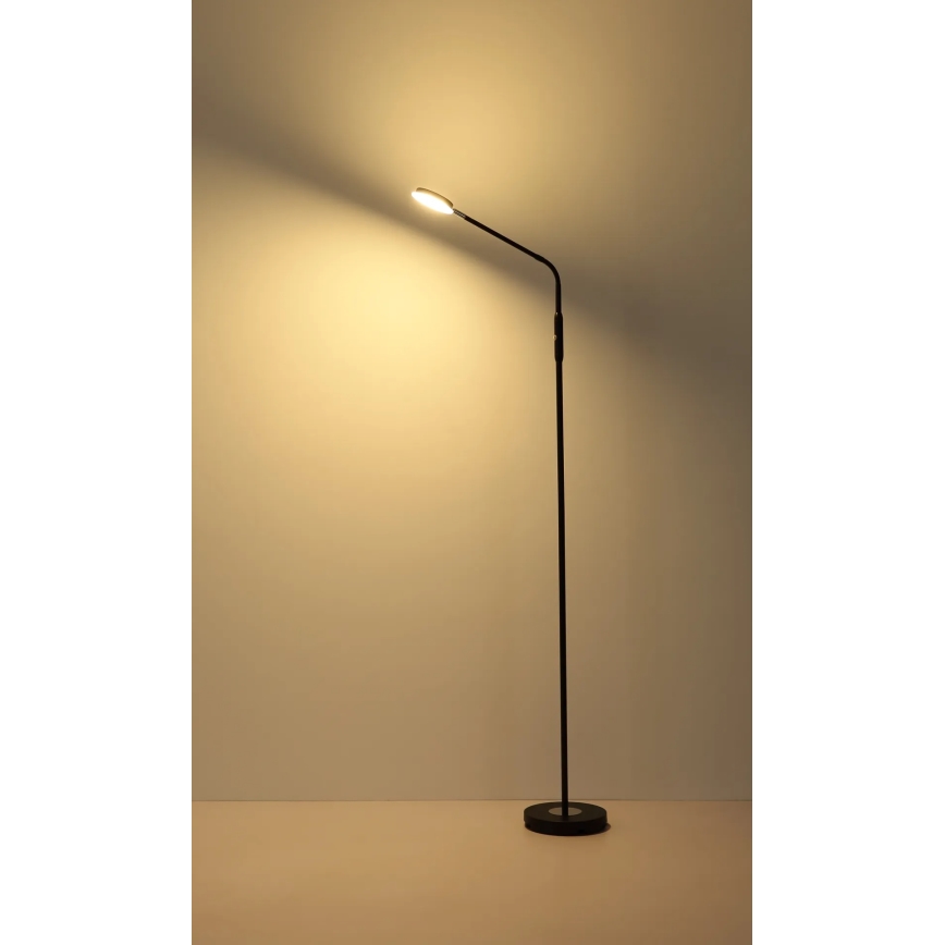 Globo - LED-dæmpbar berøringsbetjent gulvlampe LED/6,5W/230V 2700/3350/4000K sort